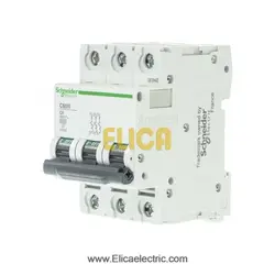 کلید مينياتوری سه فاز 6 آمپر 6kA اشنایدر موتوری AC