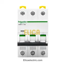 کلید مينياتوری سه فاز 16 آمپر 6kA اشنایدر موتوری AC/DC