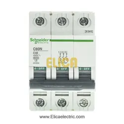 کلید مينياتوری سه فاز 40 آمپر 6kA اشنایدر موتوری AC