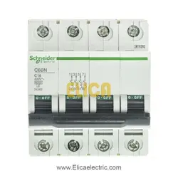 کلید مينياتوری چهار پل 16 آمپر 6kA اشنایدر موتوری AC