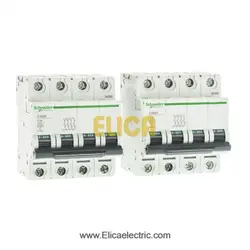 کلید مينياتوری چهار پل 16 آمپر 6kA اشنایدر موتوری AC
