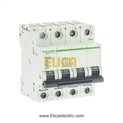 کلید مينياتوری چهار پل 32 آمپر 6kA اشنایدر موتوری AC