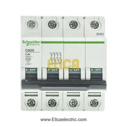 کلید مينياتوری چهار پل 40 آمپر 6kA اشنایدر موتوری AC
