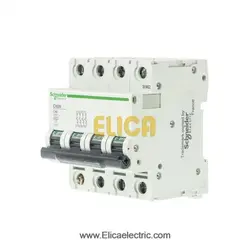 کلید مينياتوری چهار پل 40 آمپر 6kA اشنایدر موتوری AC