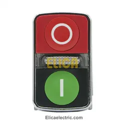 استارت استوپ دوبل فلزی چراغ دار 1NO+1NC ولتاژ 24VAC/DC اشنایدر الکتریک