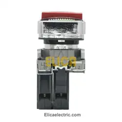 استارت استوپ دوبل فلزی چراغ دار 1NO+1NC ولتاژ 24VAC/DC اشنایدر الکتریک