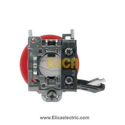 امرجنسی کله قارچی فلزی کلیددار با یک کنتاکت NC اشنایدر الکتریک