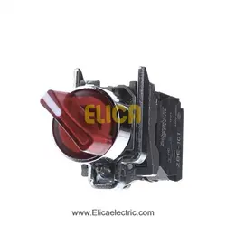 سلکتور سوئیچ اشنایدر فلزی دو حالته ماندگار با ولتاژ 24 ولت AC و DC