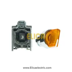 سلکتور سوئیچ اشنایدر فلزی دو حالته ماندگار با ولتاژ 24 ولت AC و DC