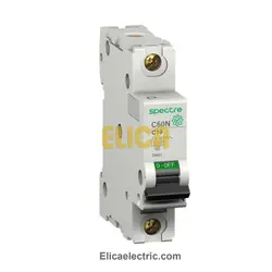 کلید مينياتوری تک فاز 10 آمپر 6kA اسپکتر  موتوری AC