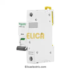 کلید مينياتوری تک فاز 6 آمپر 6kA اشنایدر موتوری AC