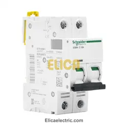 کلید مينياتوری دو پل 10 آمپر 6kA اشنایدر موتوری AC