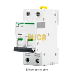 کلید مينياتوری دو پل 16 آمپر 6kA اشنایدر موتوری AC