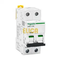 کلید مينياتوری دو پل 20 آمپر 6kA اشنایدر موتوری AC