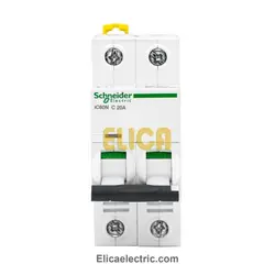 کلید مينياتوری دو پل 20 آمپر 6kA اشنایدر موتوری AC