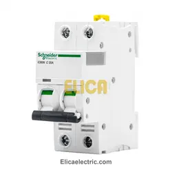 کلید مينياتوری دو پل 20 آمپر 6kA اشنایدر موتوری AC