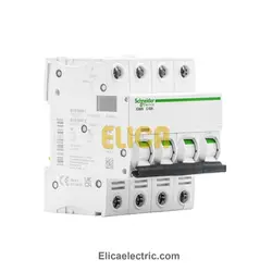 کلید مينياتوری چهار پل 63 آمپر 6kA اشنایدر موتوری AC/DC