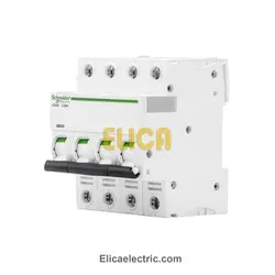 کلید مينياتوری چهار پل 63 آمپر 6kA اشنایدر موتوری AC/DC