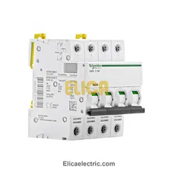 کلید مينياتوری چهار پل 2 آمپر 6kA اشنایدر موتوری AC/DC