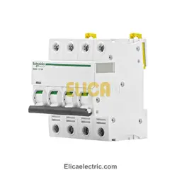 کلید مينياتوری چهار پل 2 آمپر 6kA اشنایدر موتوری AC/DC