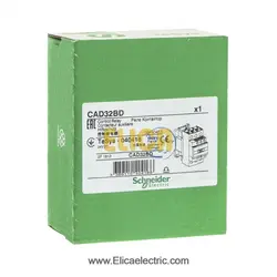 کنتاکتور مدار فرمان 24 ولت DC اشنایدر الکتریک با 3NO+2NC