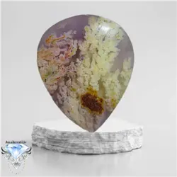 نگین عقیق شجربهاری سوسنی معدنی و بینظیر