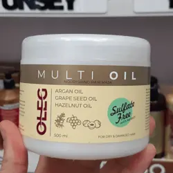 ماسک مو مولتی اویل فاقد سولفات اولگ آلمان 500 میل       OLEG MULTI OIL NOURISHING HAIR MASK