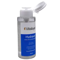 میسلار واتر پمپی هیدراویت پوست خشک ویتالیر 250 میل        VITALAYER   HYDRAVIT MICELLAR CLEANSING WATER