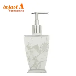 ست سرویس بهداشتی 5پارچه هارمونی مدل آوا طرح سنگ سفید کروم