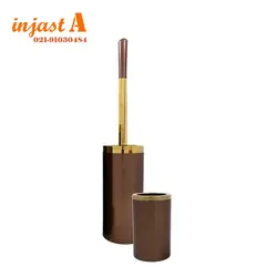 ست سرویس بهداشتی 5پارچه هارمونی مدل روشا متالیک قهوه ای طلایی