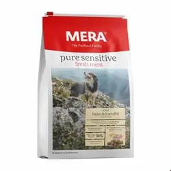 غذا خشک سگ میرا آلمان Mera Pure Sensitive fresh meat Adult Huhn - Kartoffel 4kg