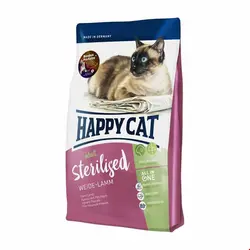 غذا خشک گربه عقیم شده هپی کت آلمان Happy Cat Supreme Sterilised Weide-Lamm 10kg