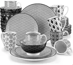 سرویس غذاخوری چینی 32 پارچه 8 نفره وانکاسو هاروکا Vancasso Geschirrservice Haruka (32-tlg.)