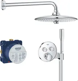 ست شیرآلات دوش حمام توکار گروهه آلمان GROHE Grohtherm SmartControl Duschsystem Euphoria 260 34744000