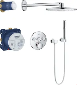 ست شیرآلات دوش حمام توکار گروهه آلمان GROHE Grohtherm SmartControl Duschsystem Unterputz mit Rainshower 310 SmartActive 34705000