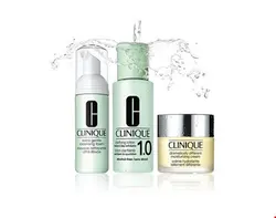 ست 3 تایی مراقبت پوست خشک کلینیک آمریکا Clinique 3-Phasen-Systempflege Introductory Set 50ml - 100ml - 30ml Skin Type 1