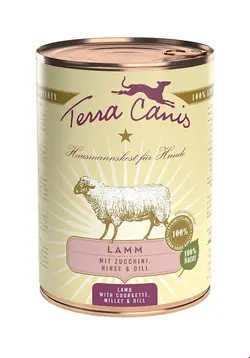 غذا مرطوب سگ بره با کدو سبز تراکینس آلمان Terra Canis Classic Adult 6x400g Lamm mit Zucchini- Hirse - Dill