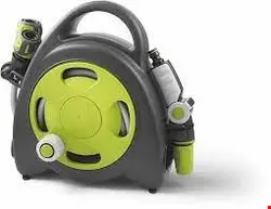 قرقره شیلنگ جمع کن زمینی و شیلنگ 10 متری جی اف G.F. Minischlauchbox Komplettset lime