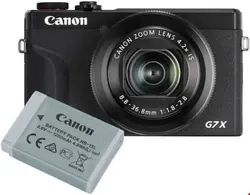 دوربین عکاسی کامپکت دیجیتال تاشو با باتری اضافی کانن Canon PowerShot G7X Mark III Batterie Kit schwarz