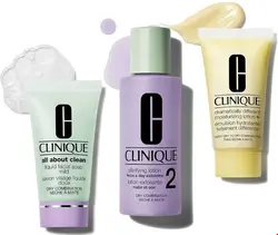 ست مراقبتی شستشو شفاف کننده مرطوب کننده کلینیک آمریکا Clinique Set Basic 3 Temps 30-30-60ml (3 pcs)