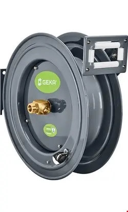 قرقره شیلنگ جمع کن دیواری بدون شیلنگ گکا Geka plus Schlauchaufroller PA20 Stahl pulverbeschichtet für 20m 3/4