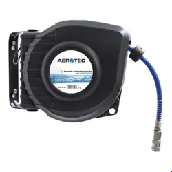 قرقره شیلنگ جمع کن دیواری و شیلنگ 8 متری اروتک Aerotec Automatikschlauchtrommel 8m
