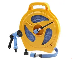 قرقره شیلنگ جمع کن زمینی و شیلنگ 15 متری برانر Brunner Outdoor Flachschlauchkassette 15 m