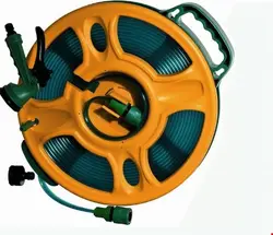 قرقره شیلنگ جمع کن قابل حمل و شیلنگ 15 متری برانر Brunner Outdoor Schlauchtrommel 15 m (72169)