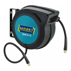 قرقره شیلنگ جمع کن هوای فشرده اتوماتیک و شیلنگ 15 متری هزت Hazet 9040N-10