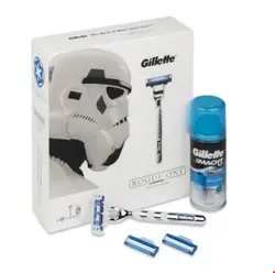 ست خود تراش و زل اصلاح ژیلت آمریکا   Gillette Match3 Turbo Star Wars Set 3