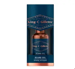 روغن ریش 30 میل آقایان ژیلت آمریکا Gillette King C. Gillette Bartöl (30ml)