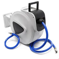 قرقره شیلنگ جمع کن هوای فشرده اتوماتیک و شیلنگ 20 متری دراکلافت Druckluft Schlauchtrommel 20m Automatik Druckluft Schlauchaufroller