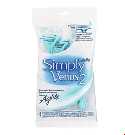 خود تراش یکبار مصرف ژیلت آمریکا Gillette Simply Venus 2 4 Stk
