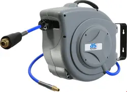 قرقره شیلنگ جمع کن هوای فشرده اتوماتیک و شیلنگ 15 متری ای اس AS Schwabe Profi-Druckluftschlauch-Aufroller 15m (12613)